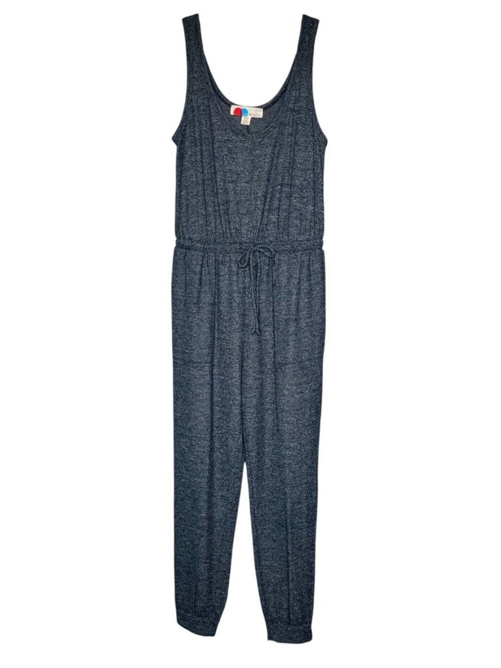 Free People Beach Bicoastal Gray Jumpsuit NWOT Sleeveless Jogger Soft Loungewear - Picture 2 of 9